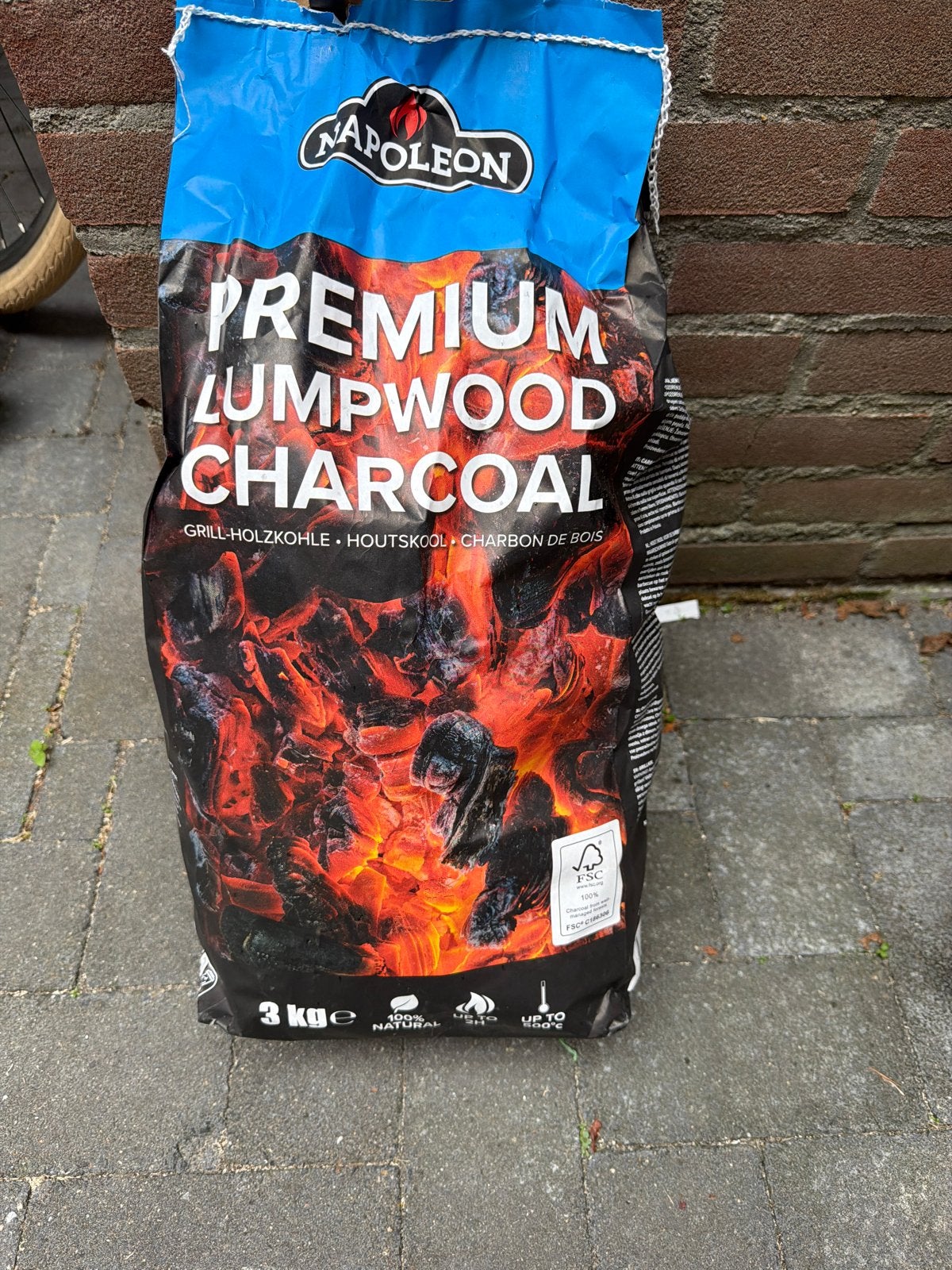 Napoleon Premium Houtskool 3 kg, Ophalen of Verzenden, Nieuw