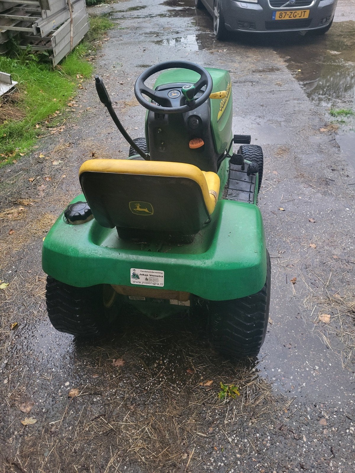 John Deere LT155 Zitmaaier - Krachtige Benzine Grasmaaier, John Deere, Gebruikt, Ophalen of Verzenden, Benzine-grasmaaier