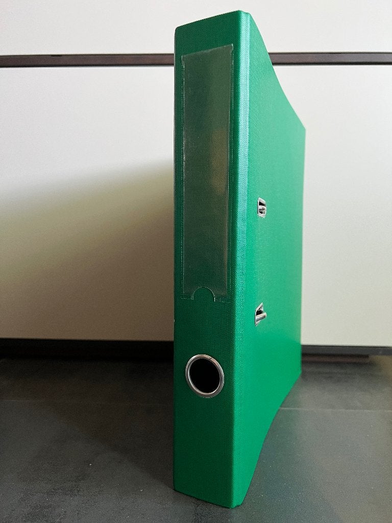 Ordner voor A4 kleur Groen 2 Rings Rugbreedte 55 mm, Ophalen, Gebruikt