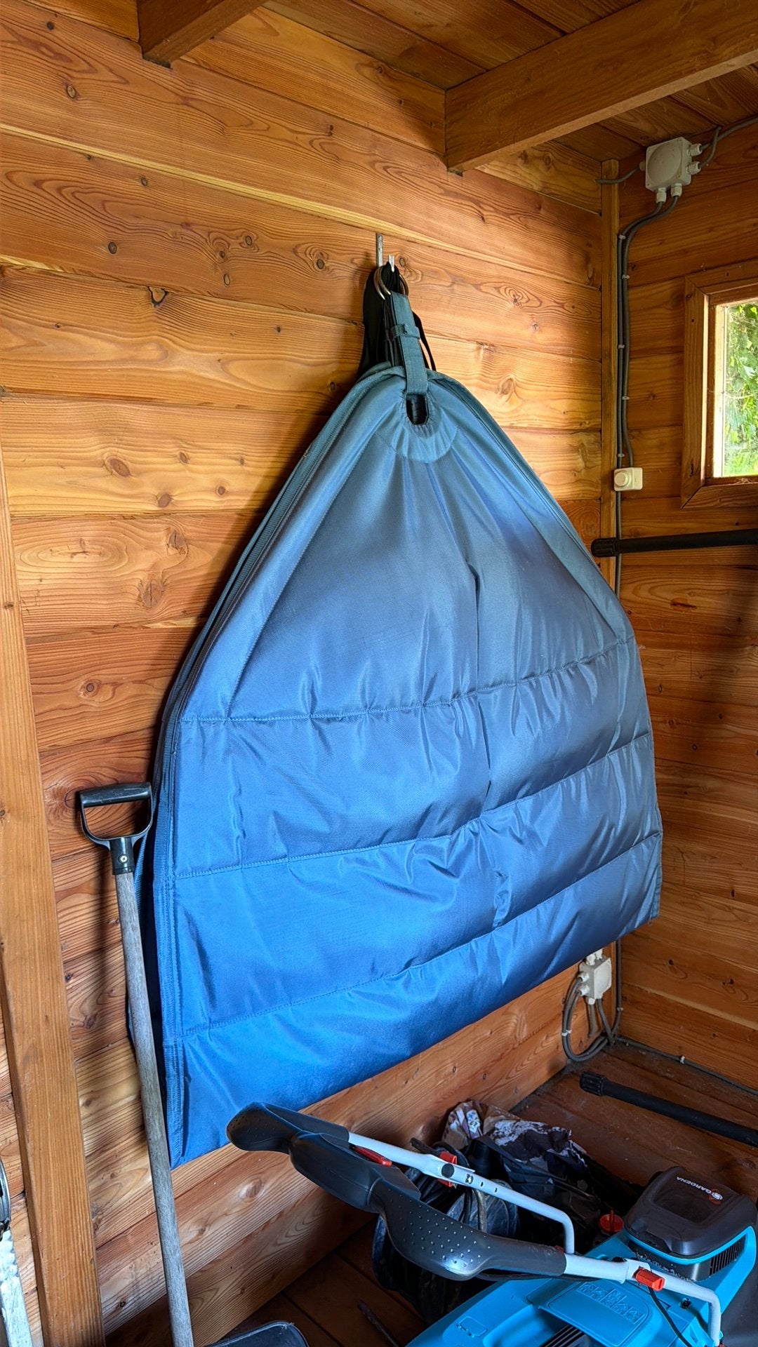 Fatboy hangmat blauw, Tuin en Terras, Hangmatten, Ophalen, Zo goed als nieuw