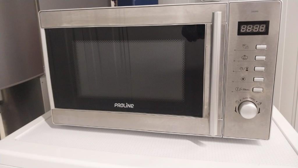 Proline magnetron met grill – GS200S – RVS – 20L / 800W, Ophalen, Minder dan 45 cm, Grill, Vrijstaand
