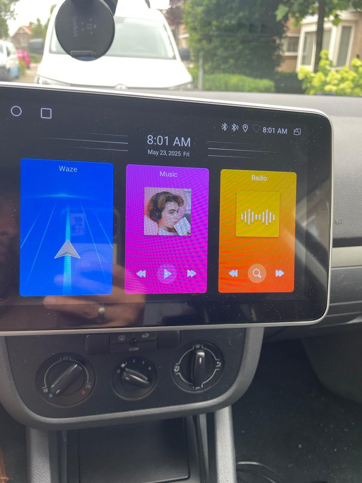 Autoradio 1 din met tabletscherm, Auto diversen, Autoradio's, Ophalen, Zo goed als nieuw