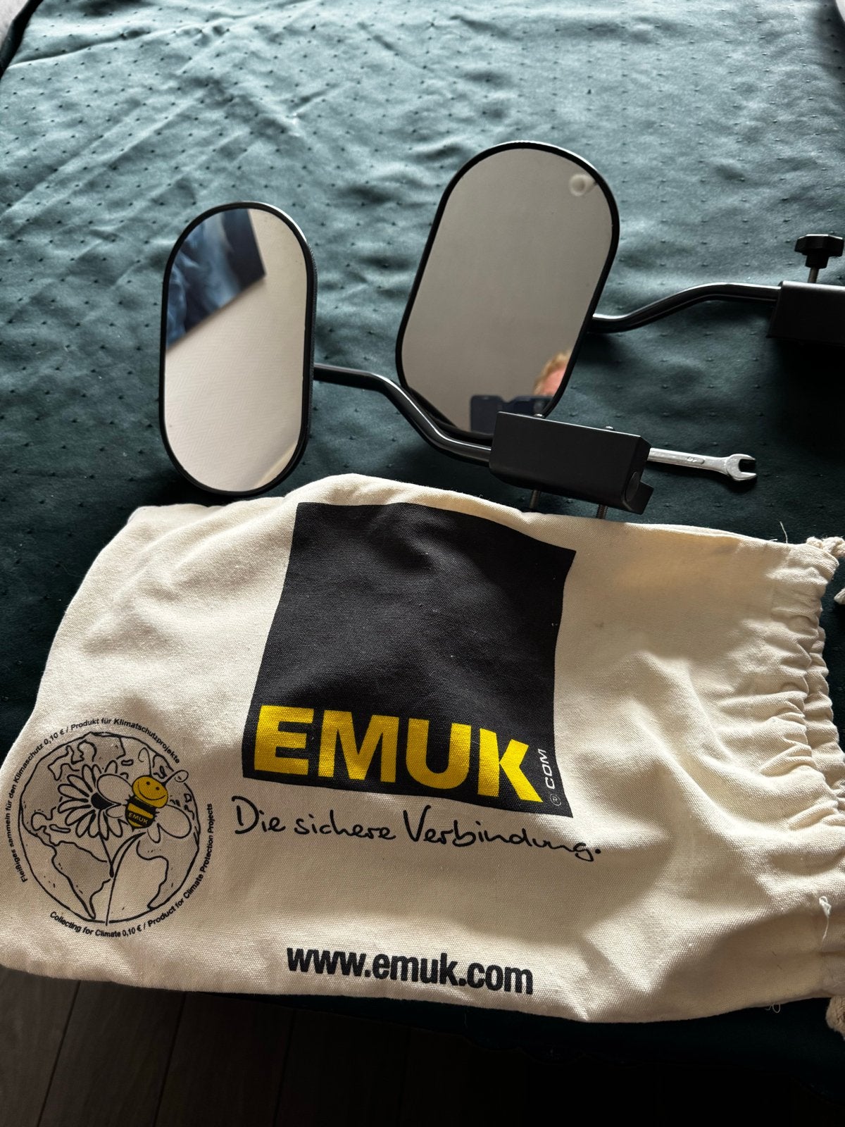 EMUK caravan spiegels - De veilige verbinding, Ophalen of Verzenden, Gebruikt