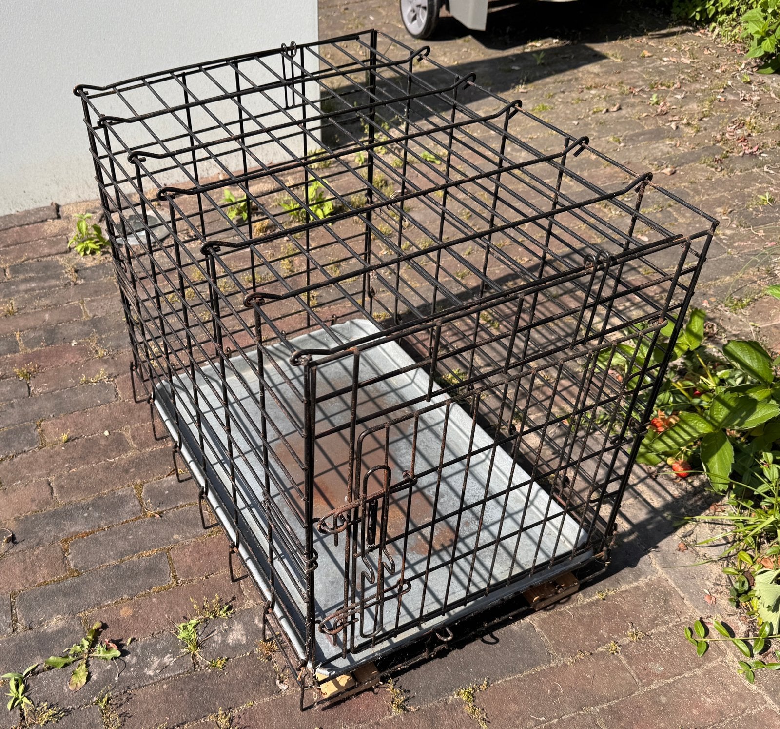 Opvouwbare bench H54x D 45 x B 60, Dieren en Toebehoren, Hondenbenches, Ophalen, Gebruikt