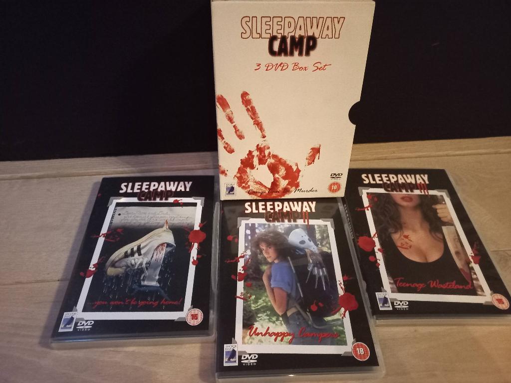 Sleepaway Camp Trilogy (3xDVD BOX) Jaren 80 Horror CLASSICS, Horror, Vanaf 16 jaar, 1980 tot heden, Ophalen of Verzenden