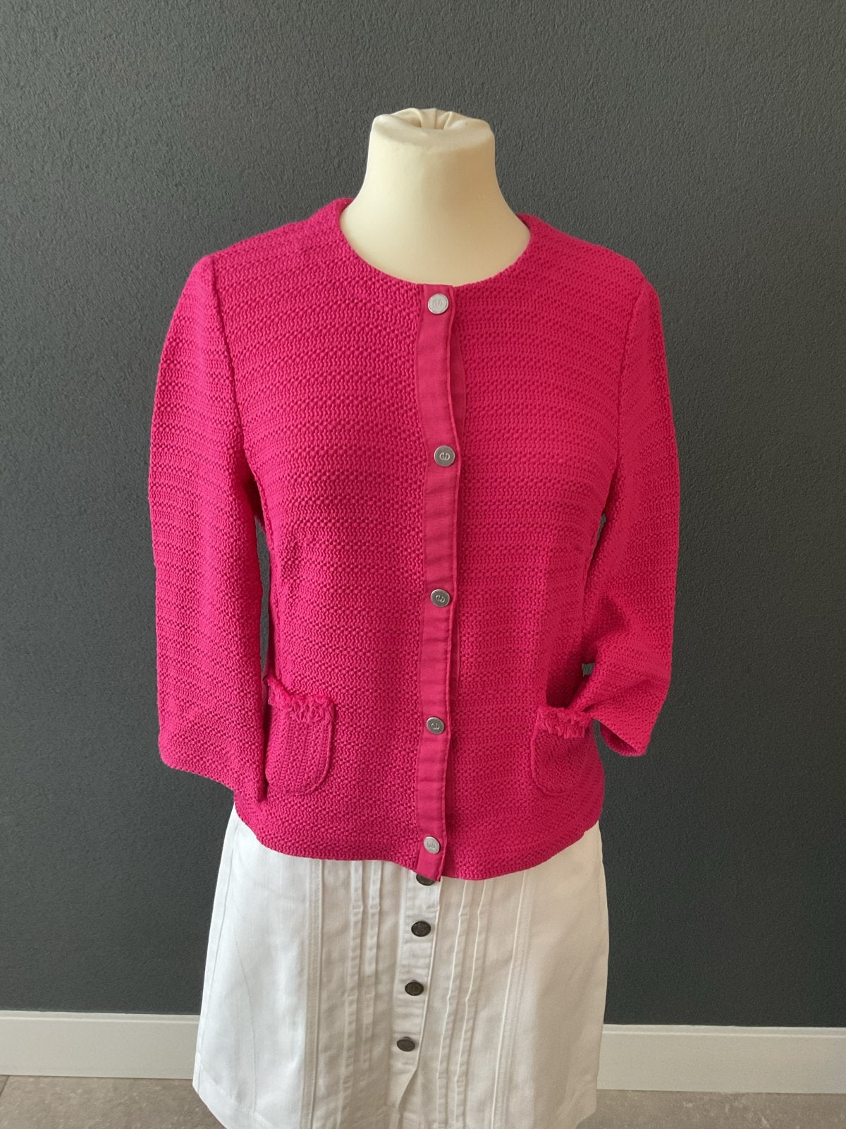 Gerry Weber roze jasje maat 38/40 (M), Kleding | Dames, Jasjes, Kostuums en Pakken, Maat 38/40 (M), Ophalen of Verzenden, Zo goed als nieuw