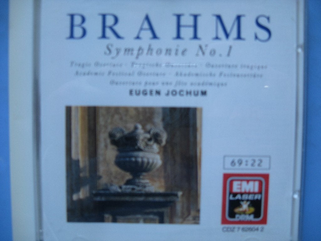 Brahms, 1e symphonie, ouvertures, Jochum, Ophalen of Verzenden, Romantiek, Gebruikt, Orkest of Ballet