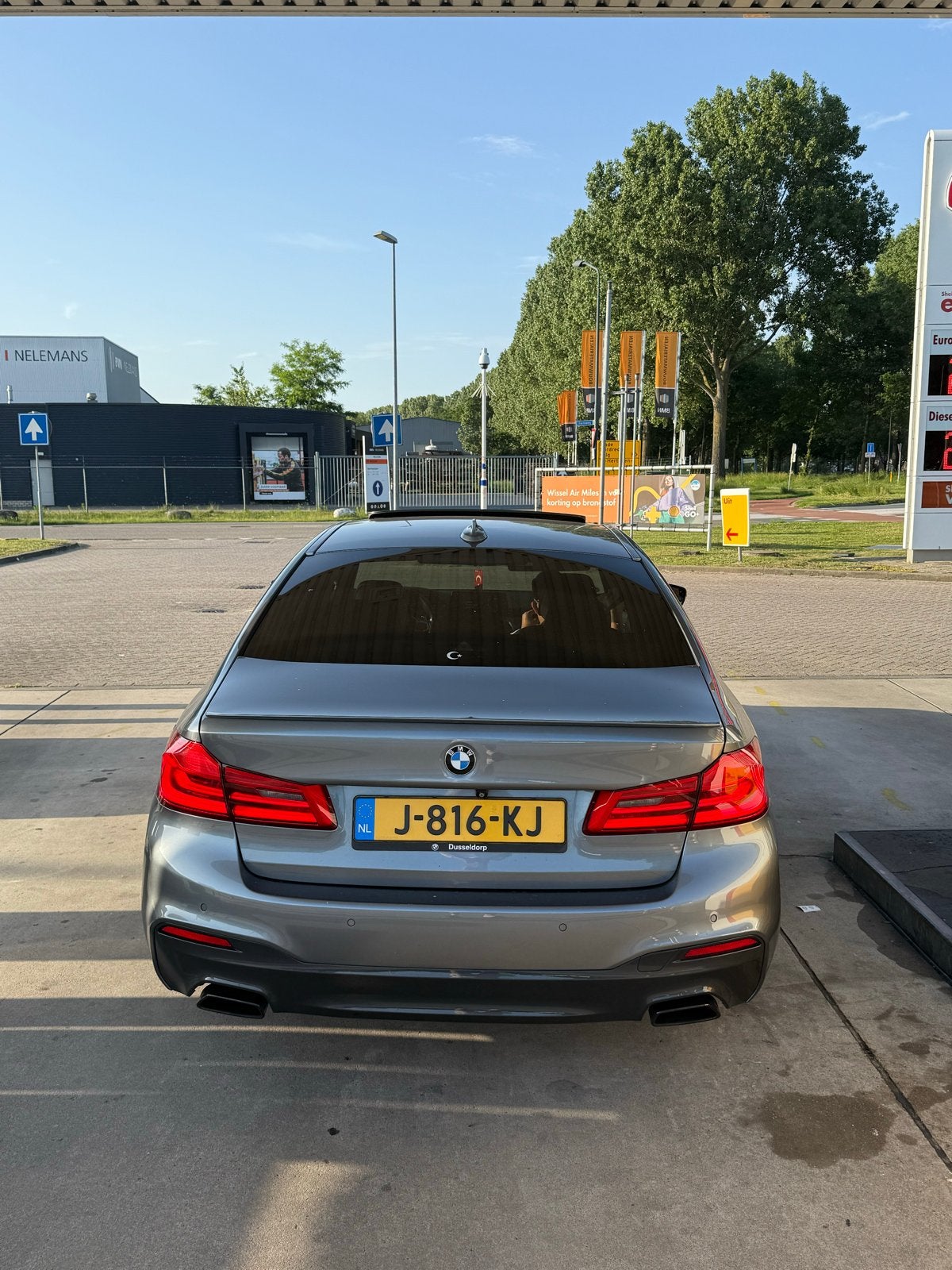 BMW 5-Serie 540i 340pk Aut. 2017 Grijs M pakket, Auto's, BMW, Automaat, 2000 kg, 340 pk, Leder
