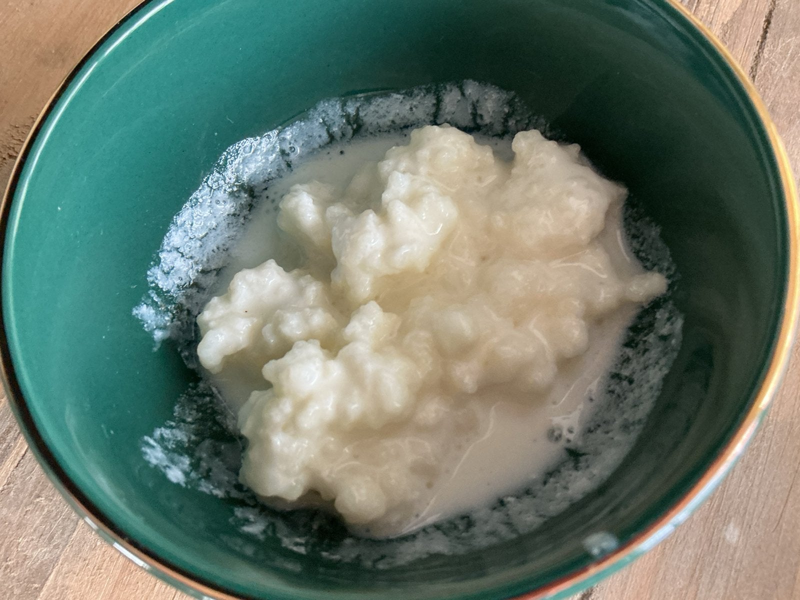 Verse melk kefir, Ophalen