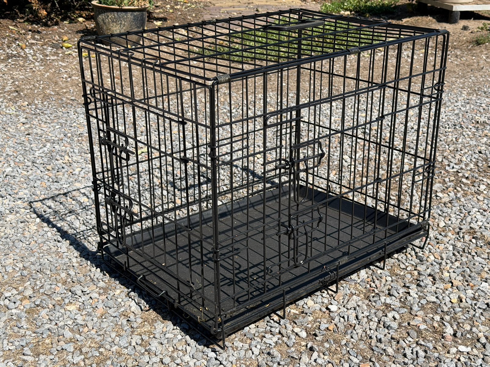 Nieuwe Bench 2-Deurs Zwart - Hondenbench - 60x43x51 cm, Dieren en Toebehoren, Ophalen, Nieuw