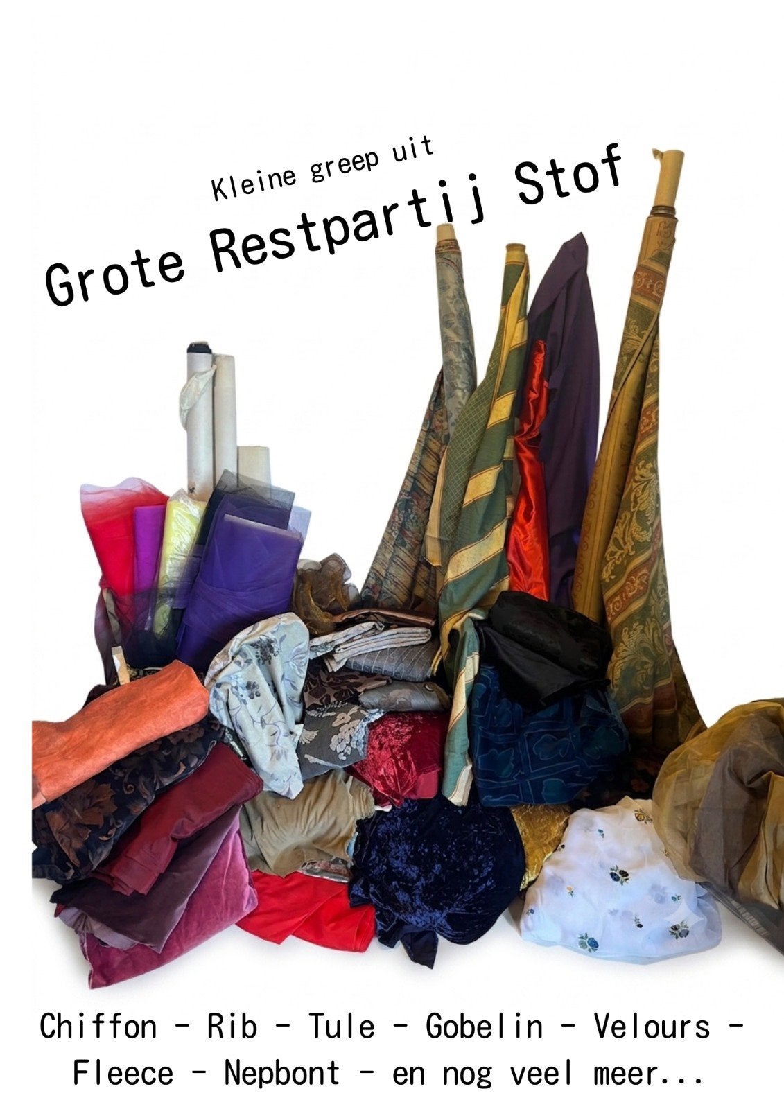 Unieke kans enorme voorraad unieke stoffen, Hobby en Vrije tijd, Ophalen, Overige materialen, Overige kleuren, 120 cm of meer