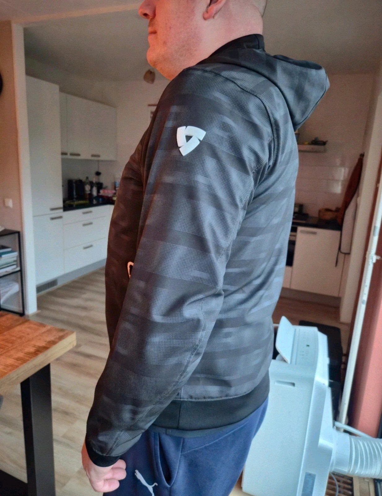 Mooie softshell motorjas Revit | mt 3xl, Kleding | Heren, Zwart, Overige maten, Ophalen of Verzenden, Zo goed als nieuw