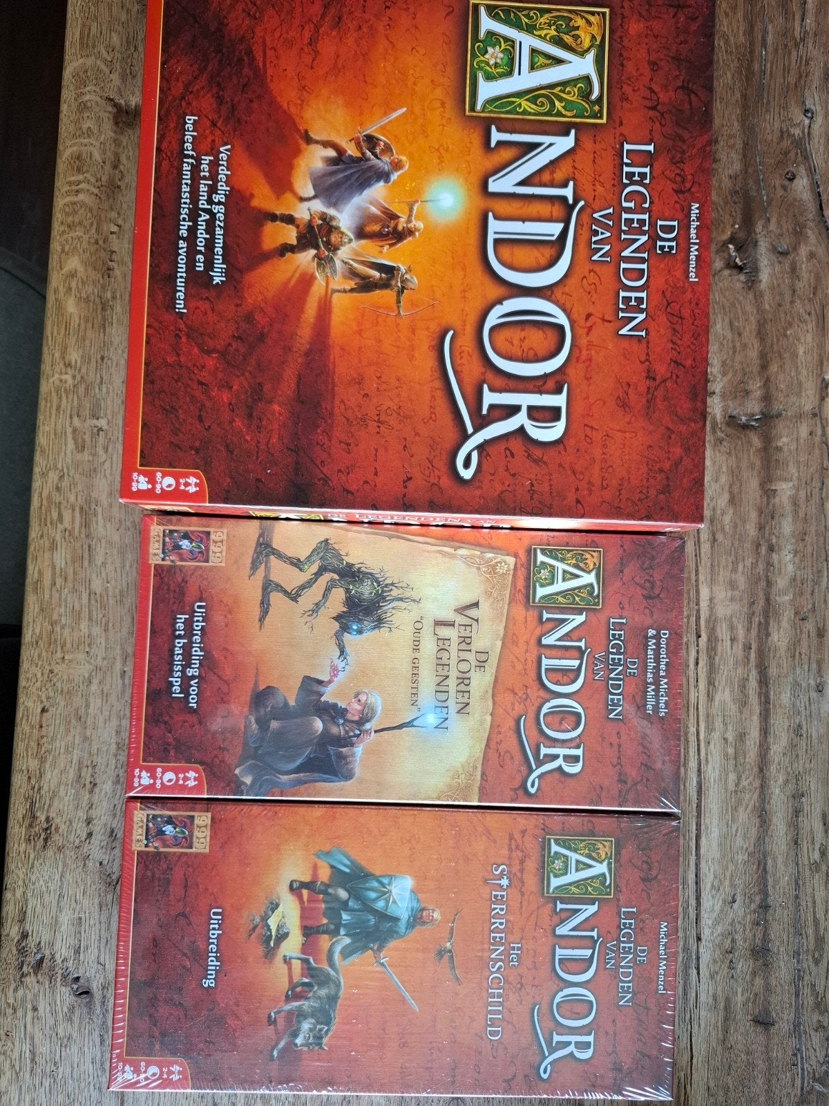De Legende van Andor: Basisspel + 1 Uitbreiding, Drie of vier spelers, Ophalen of Verzenden, Zo goed als nieuw, 999 Games