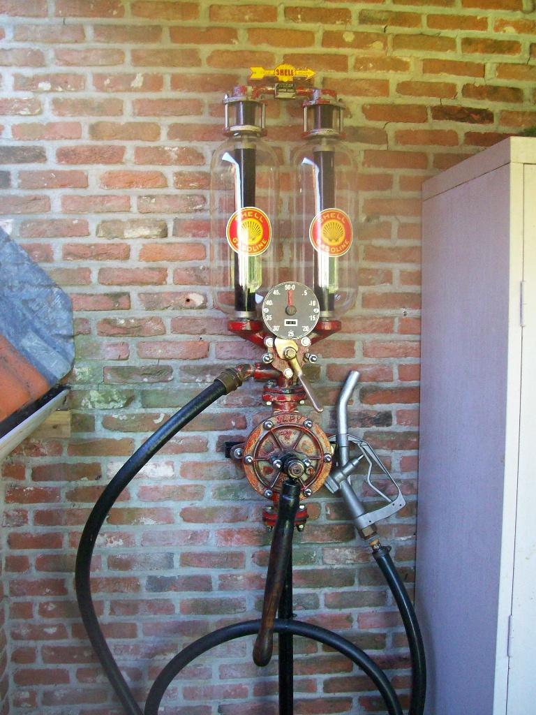vintage benzinepomp, Verzamelen, Merken en Reclamevoorwerpen, Gebruikt, Gebruiksvoorwerp, Ophalen