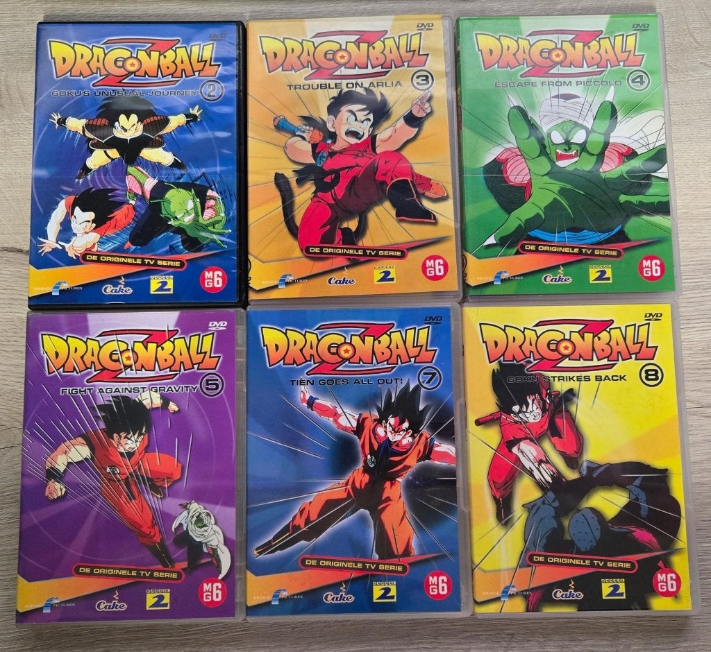 6x Dragonball Z (#2, #3, #4, #5, #7 & #8), Cd's en Dvd's, Alle leeftijden, Ophalen of Verzenden, Zo goed als nieuw, Europees