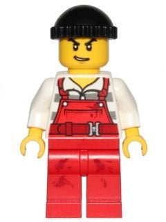 LEGO City cty0709 Police - City Bandit Male with Red, Lego, Ophalen of Verzenden, Minifiguur, City