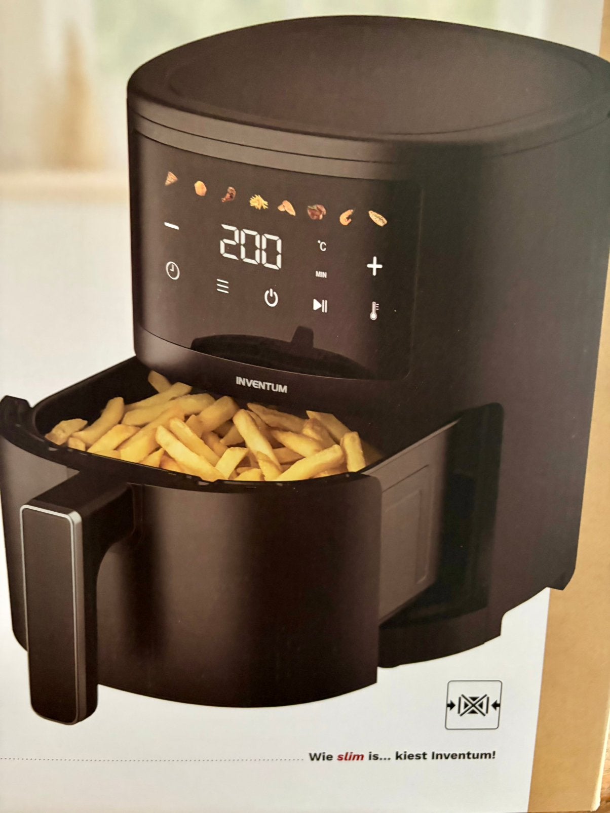 Nieuwe Inventum airfryer, Witgoed en Apparatuur, Frituurpannen, 3 tot 4 liter, Ophalen, Nieuw, Uitneembare binnenpan