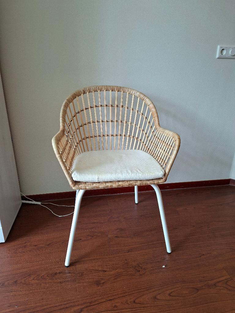 Rotan stoel, Huis en Inrichting, Stoelen, Ophalen, Gebruikt, Bruin, Riet of Rotan