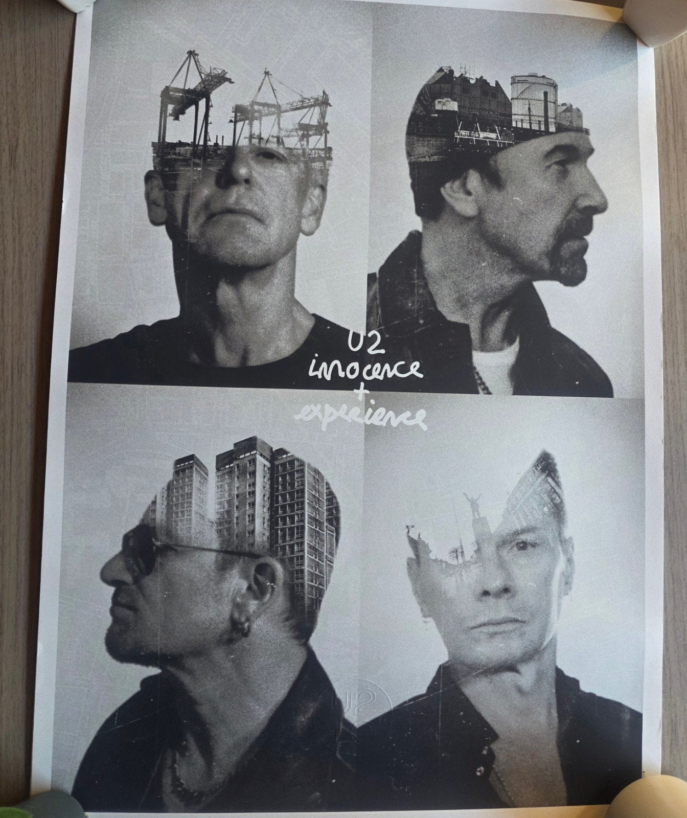 U2 Innocence + Experience Tour Poster, Ophalen of Verzenden, Gebruikt, Poster, Artwork of Schilderij