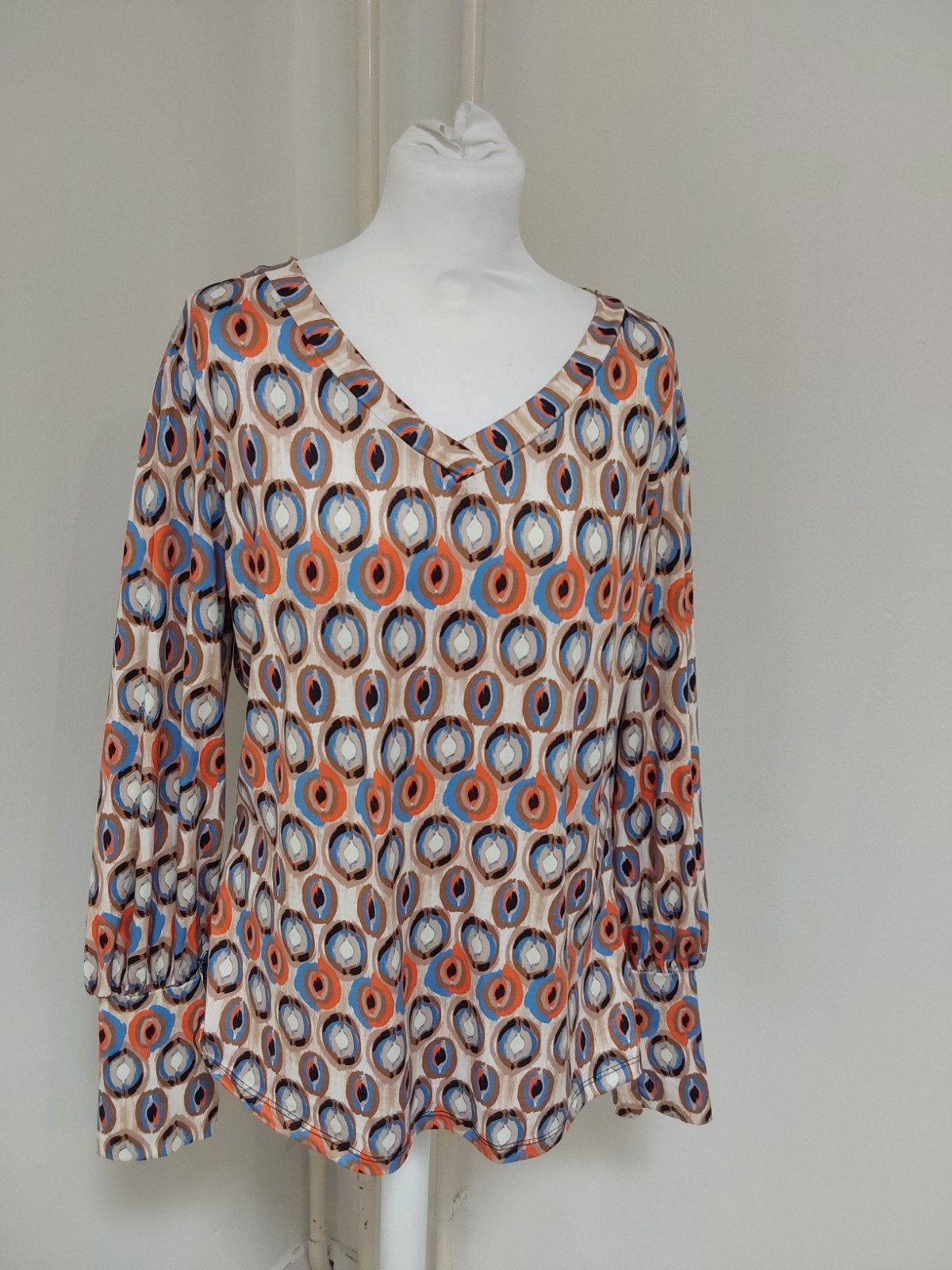 Prachtige top van Musthaves by Elja maat 46, travelstof, Musthaves by Elja, Verzenden, Zo goed als nieuw, Lange mouw
