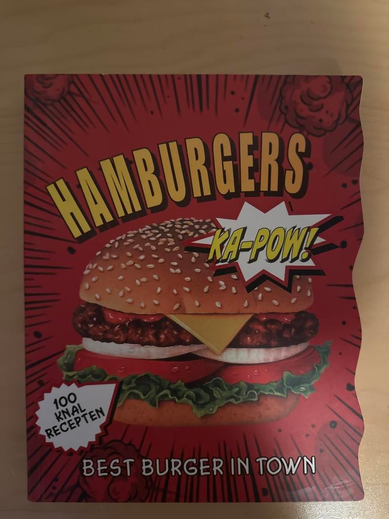 Kookboek hamburgers, Boeken, Ophalen of Verzenden, Gelezen, Overige gebieden, Hoofdgerechten
