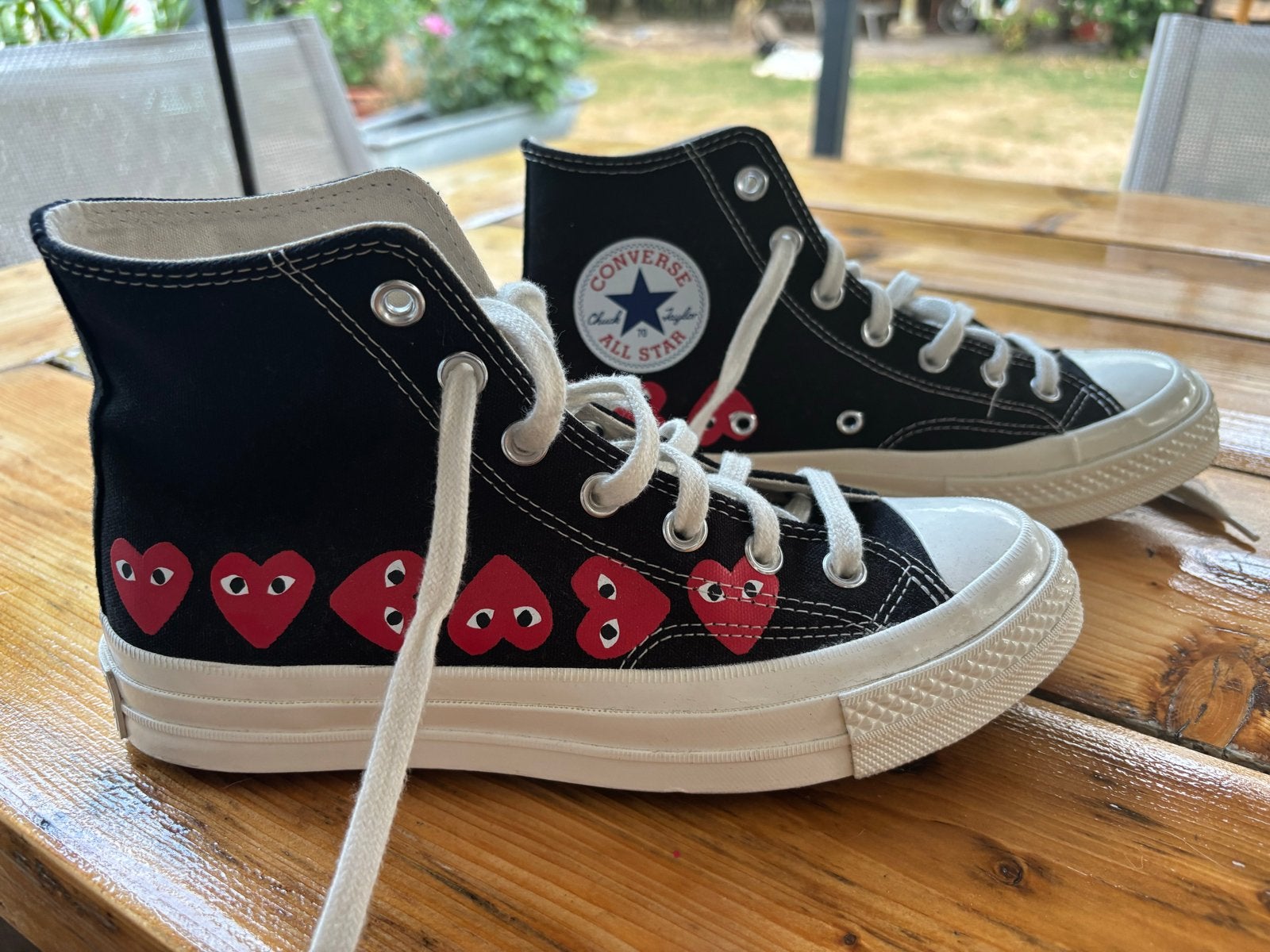 Nieuwe Comme des Garçons x Converse Chuck 70 High maat 39, Zwart, Nieuw, Ophalen of Verzenden, Sneakers of Gympen