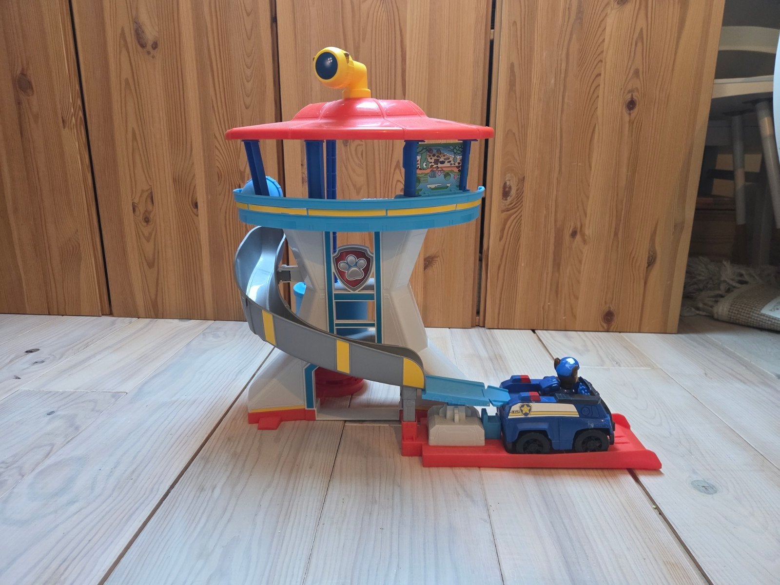 Paw Patrol Uitkijktoren met Chase voertuig, Ophalen of Verzenden, Gebruikt, Jongen of Meisje