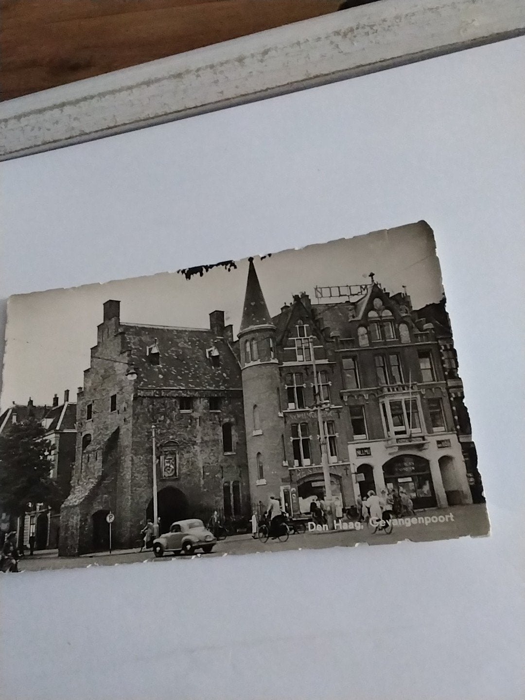 Oude ansichtkaart Den Haag Gevangenpoort 1955, Ophalen of Verzenden, 1940 tot 1960, Gelopen, Zuid-Holland