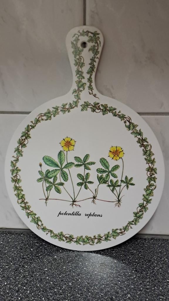 Decoratieve Italiaanse snijplank met botanische print, Onbekend, Ophalen of Verzenden, Zo goed als nieuw, Onbekend