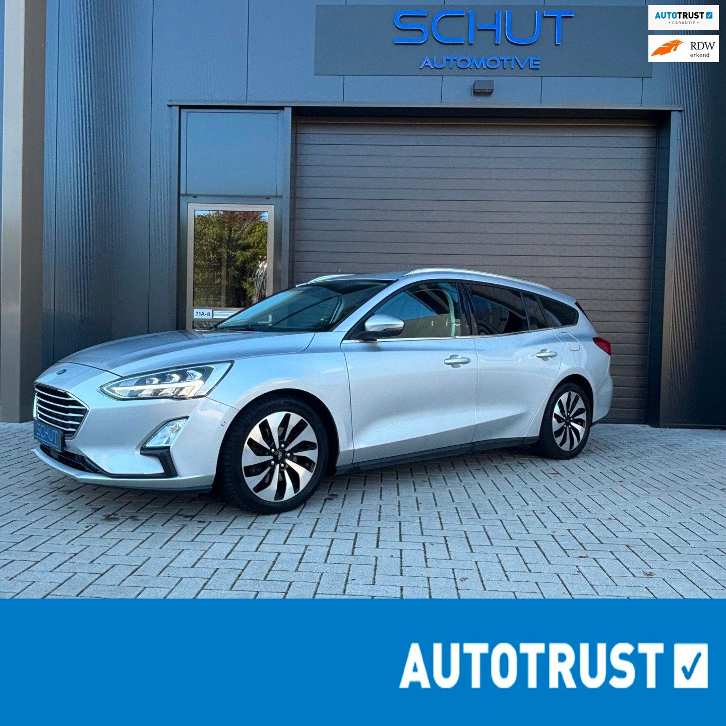 Ford Focus 125pk Edition | FULL LED | 17INCH | CARPLAY | CAM, Dealer onderhouden, Gebruikt, Zwart, 1446 kg