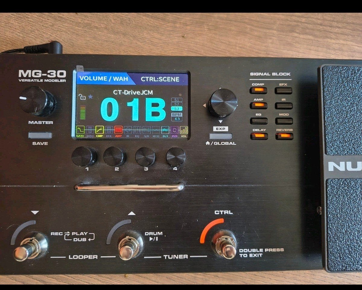 NUX MG-30 Versatile Modeler Multi-effect Gitaarpedaal, Muziek en Instrumenten, Effecten, Ophalen of Verzenden, Zo goed als nieuw