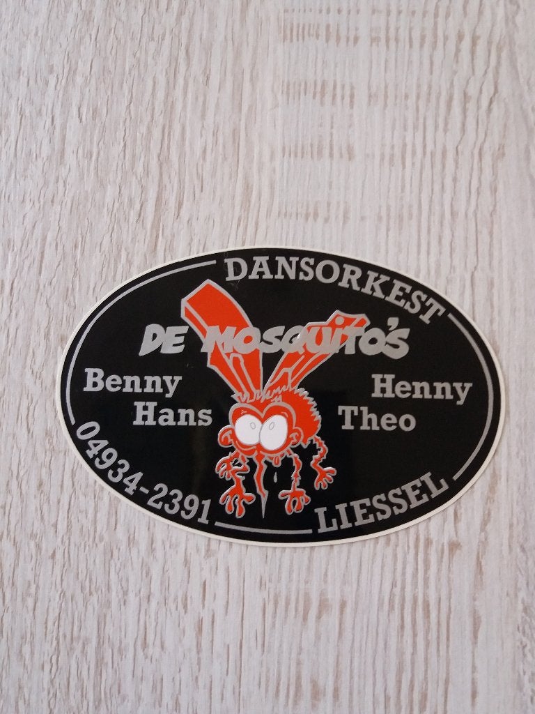 sticker DANSORKEST DE MOSQUITOS, Verzenden, Zo goed als nieuw, Overige typen