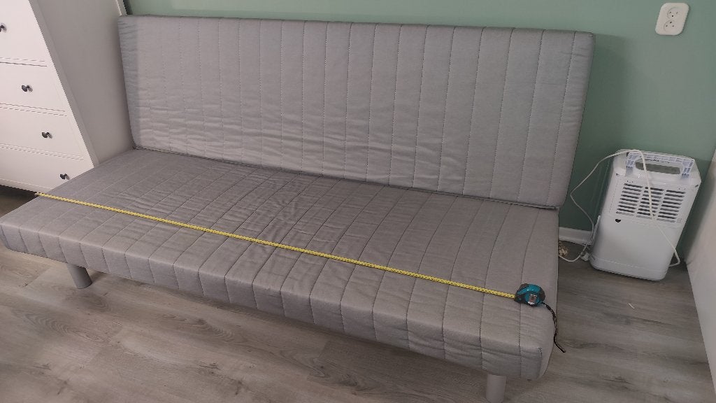 IKEA slaapbank, Ophalen, Gebruikt, Bruin, 140 cm