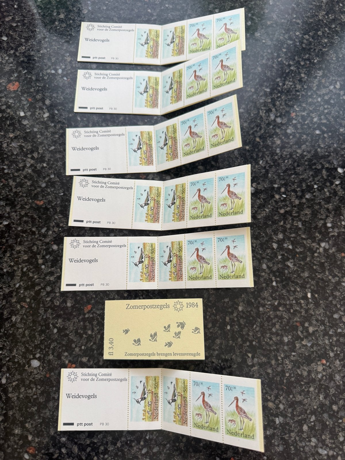Zomerpostzegels 1984 - Weidevogels (6 strips), Postzegels en Munten, Postzegels | Nederland, Ophalen of Verzenden, Na 1940, Postfris