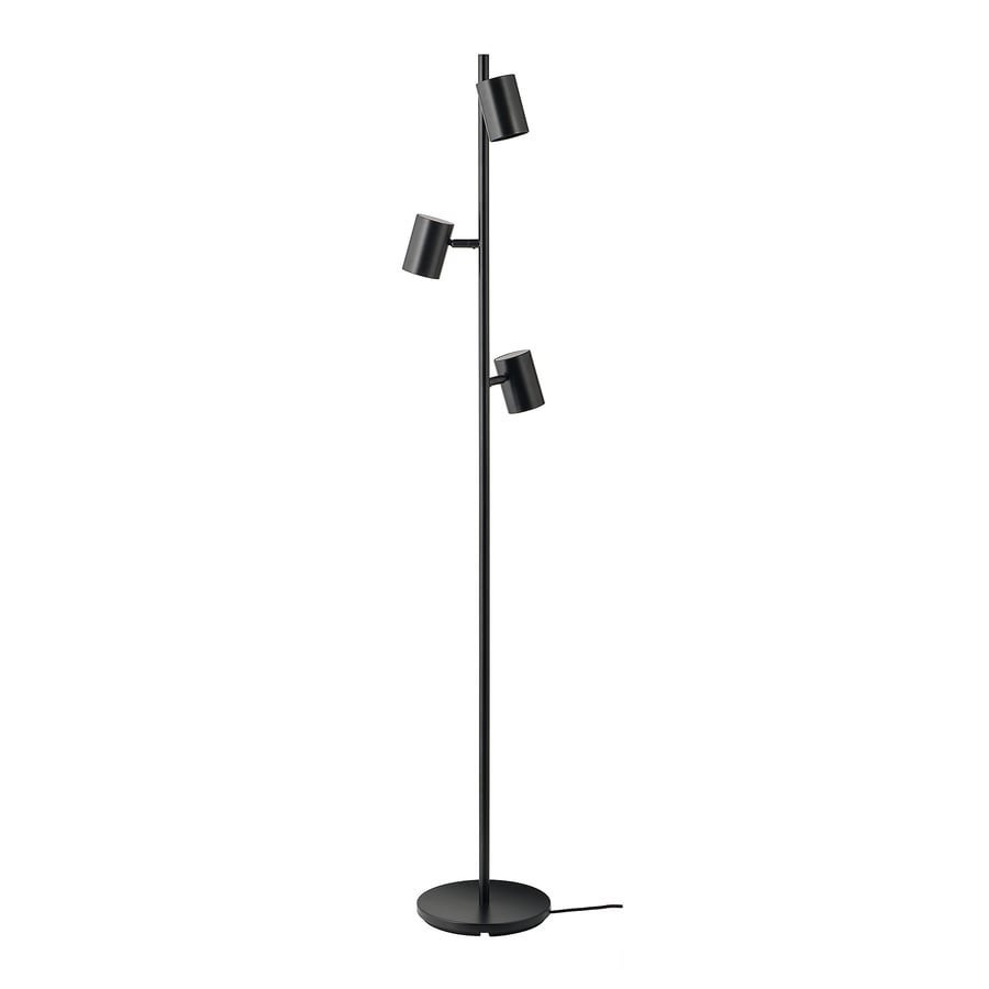 2x IKEA NYMÅNE staande lamp incl. 6 spots - zwart, Ophalen, Zo goed als nieuw, 150 tot 200 cm