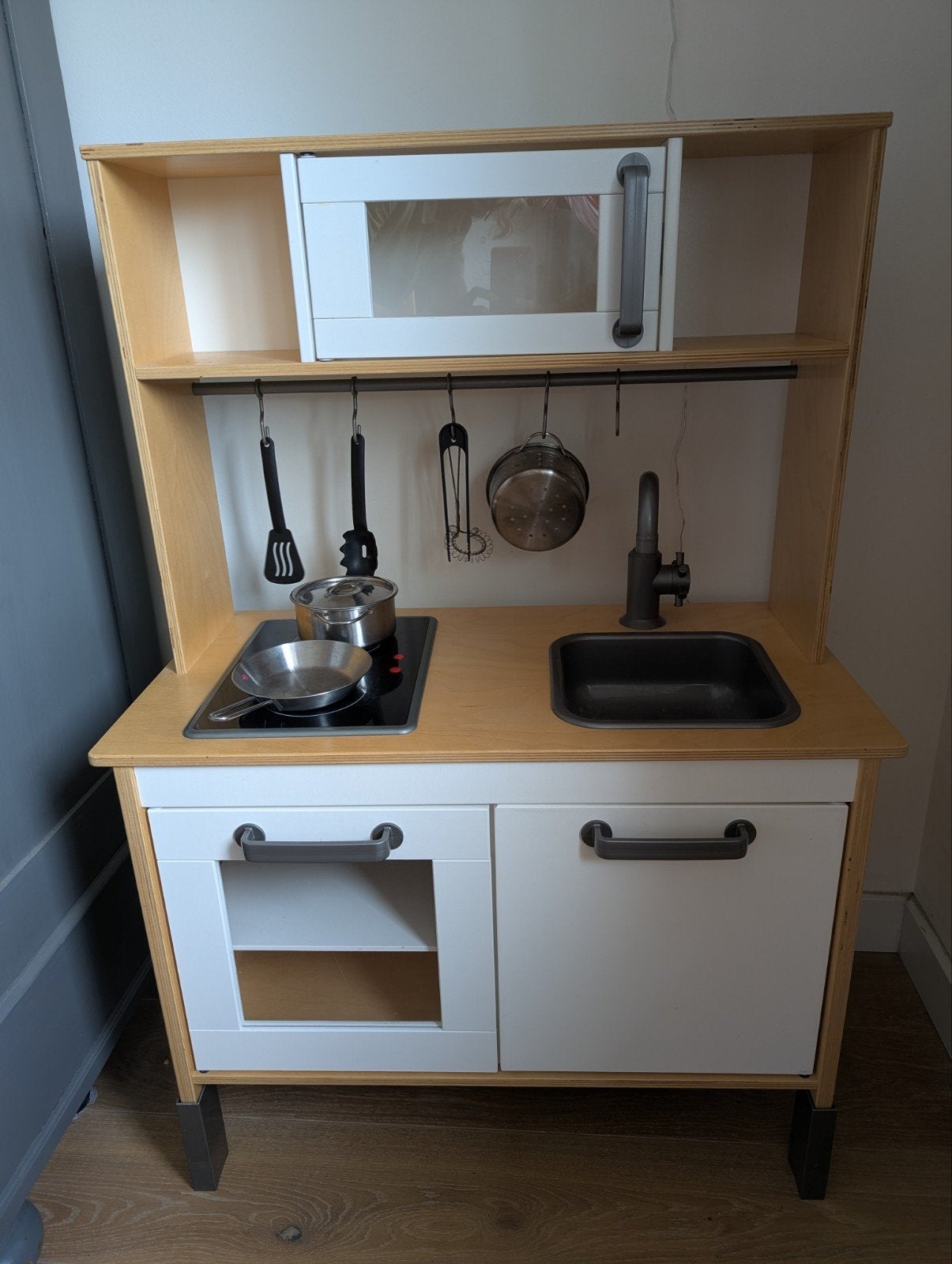 Houten speelgoed keuken Ikea met heel veel accessoires, Ophalen, Zo goed als nieuw, Jongen of Meisje