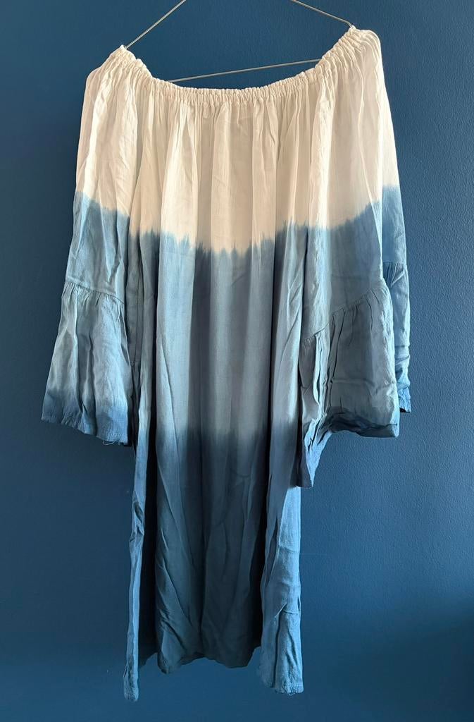 Strand/zomerjurk Ibiza style universele maat, Maat 38/40 (M), Blauw, Nieuw, Ophalen of Verzenden