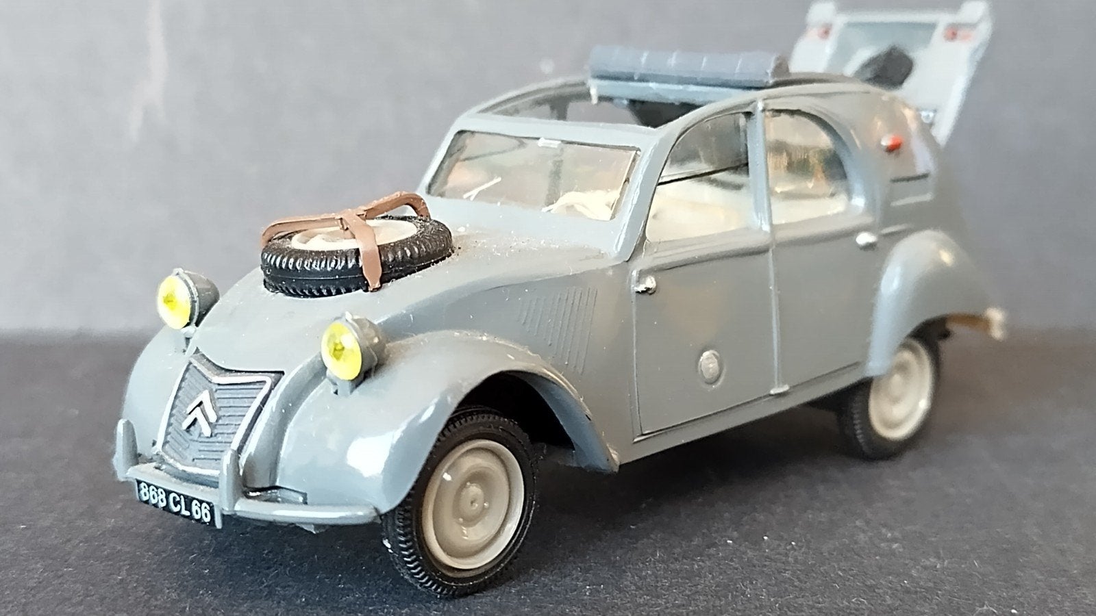 Citroen 2cv Sahara 4x4  open motorkap 1:43 Norev Pol, Auto, Verzenden, ., Norev