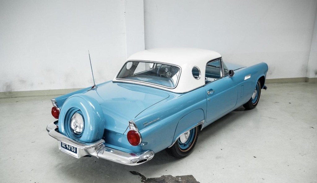 Ford Thunderbird 1956 Blauw | Continental set | Hard/Softtop, foto 3
