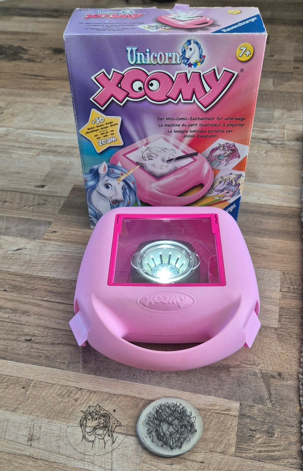 Ravensburger Unicorn Xoomy Mini-Tekentafel, Ophalen of Verzenden, Gebruikt, Overige typen