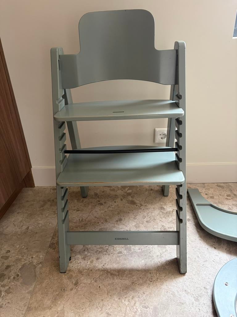 Kidsmill Up kinderstoel newbornset wipstoel groen, Kinderen en Baby's, Kinderstoelen, Verzenden, Gebruikt, Meegroeistoel, Gordel(s)