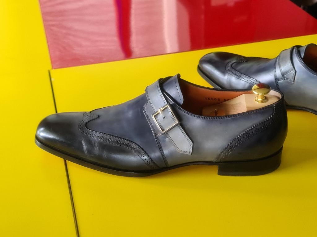Nieuw Santoni gesp schoenen met Blauwe kleur maat 45, Kleding | Heren, Schoenen, Nieuw, Gespschoenen, Santoni, Verzenden