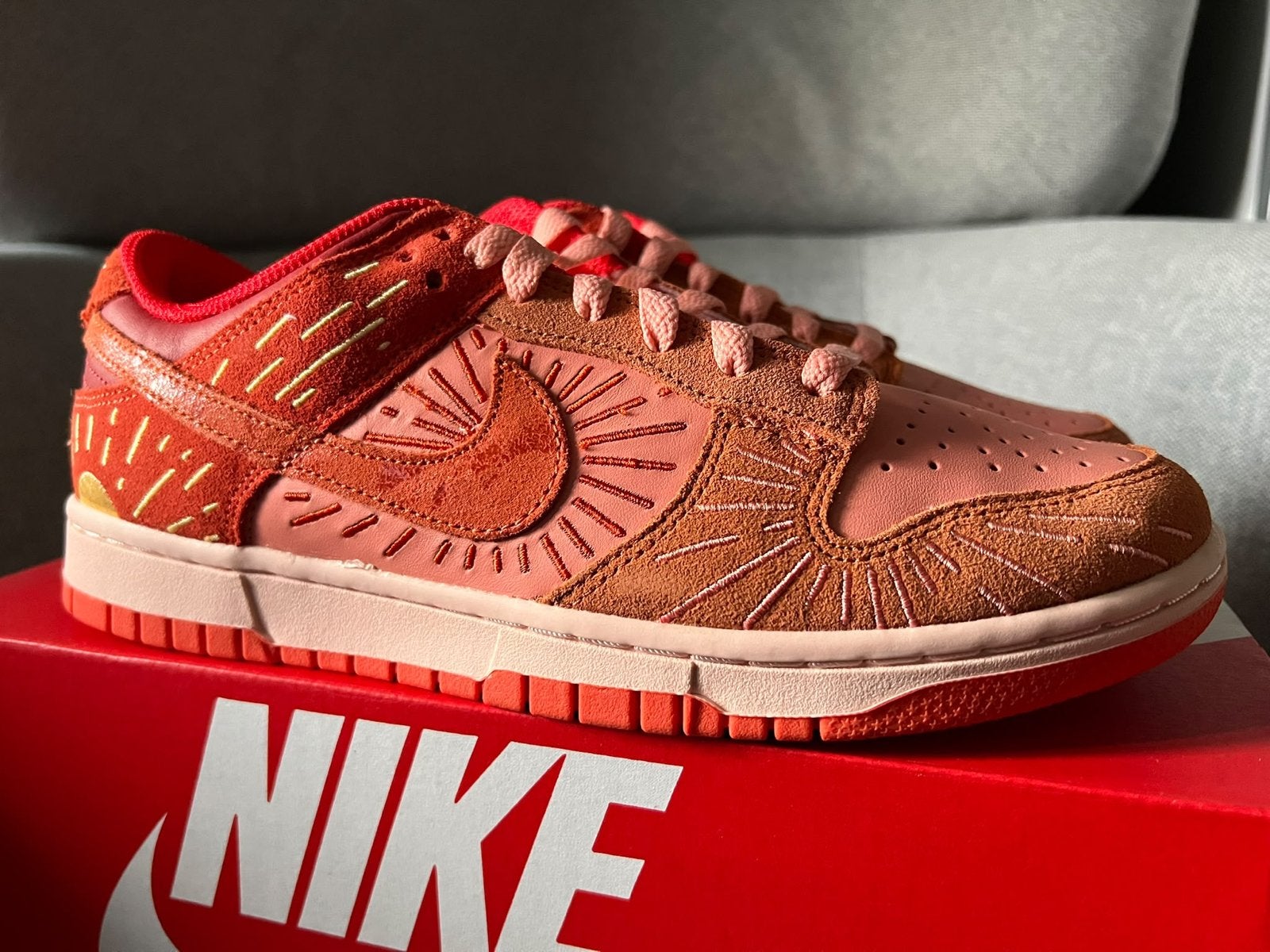 NEW WMNS Nike Dunk Low NH ‘Team Orange/Orange’ - Maat 40.5, Nieuw, Oranje, Ophalen of Verzenden, Sneakers of Gympen