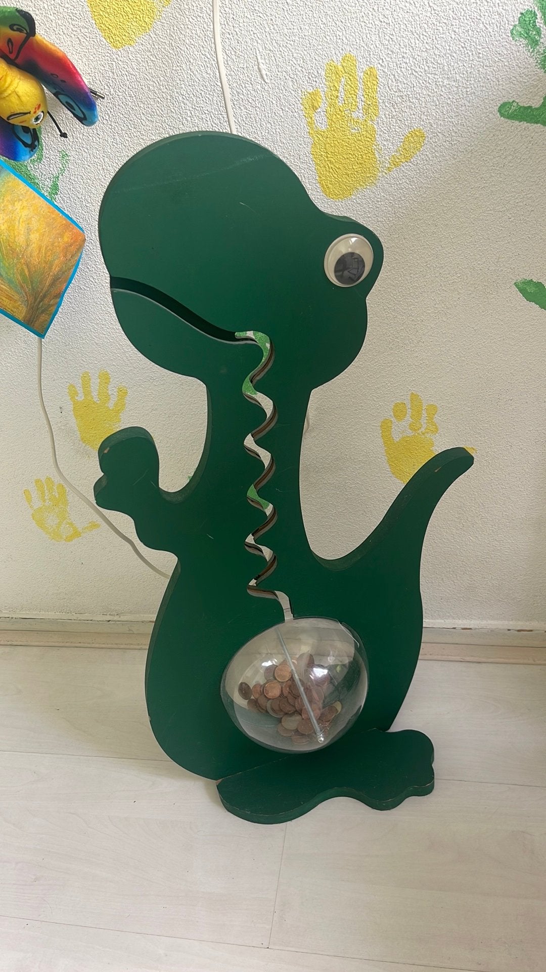 Spaarpot dinosaurus, Ophalen of Verzenden, Zo goed als nieuw, Zilver