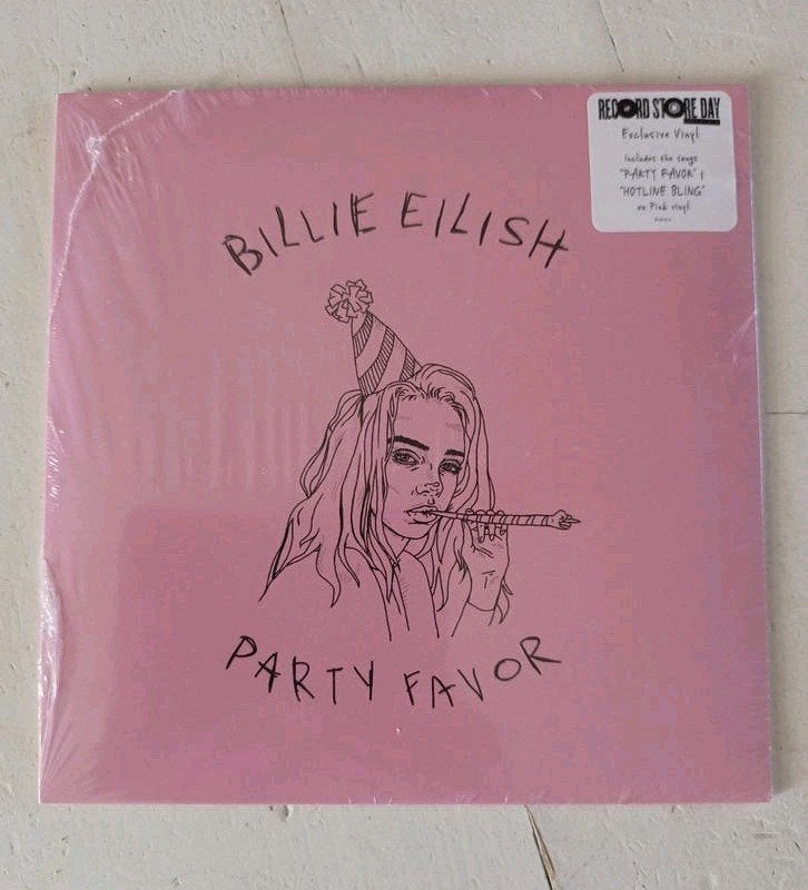 Billie Eilish - Party Favor (Roze Vinyl, 1e Uitgave RSD), LP, Colored vinyl, 7 inch, Nieuw in verpakking