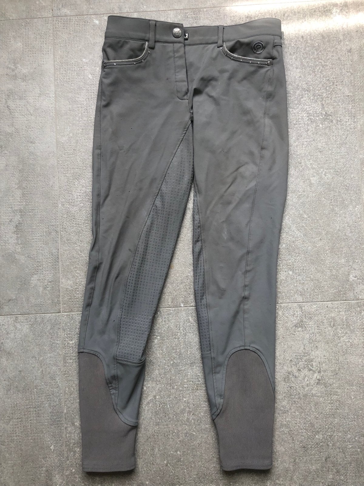 Paardrijbroek grijs Anky 34, Ophalen of Verzenden, Zo goed als nieuw, Dressuur