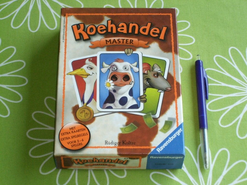 Koehandel Master - masterversie van het bekende kaartspel, Vijf spelers of meer, Ophalen of Verzenden, Zo goed als nieuw