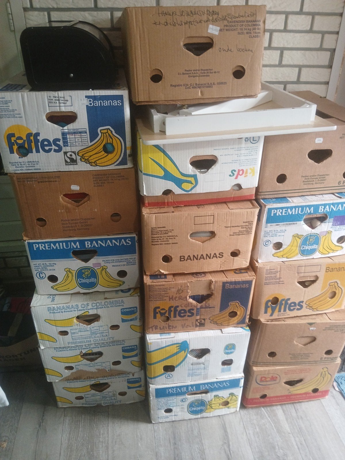 rommelmarkt spullen, Ophalen