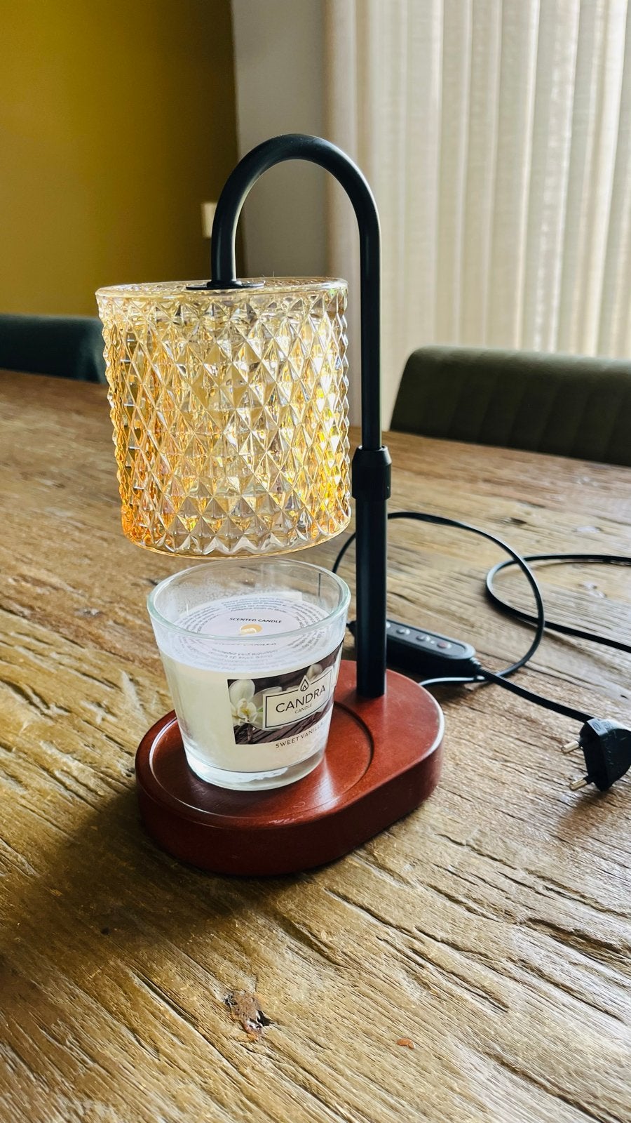 Elektrische kaarsenwarmer met dimmer en timer- Z.G.A.N., Ophalen, Zo goed als nieuw, Overige typen