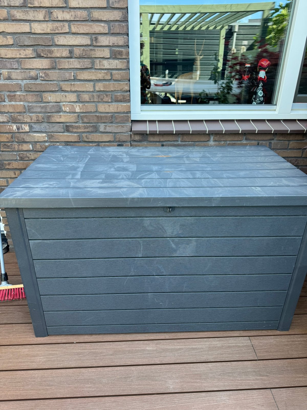 Grote tuin opbergkast 970l 146x86x82, Tuin en Terras, Bergingen en Tuinkasten, Ophalen, Gebruikt, Kunststof, Overige typen